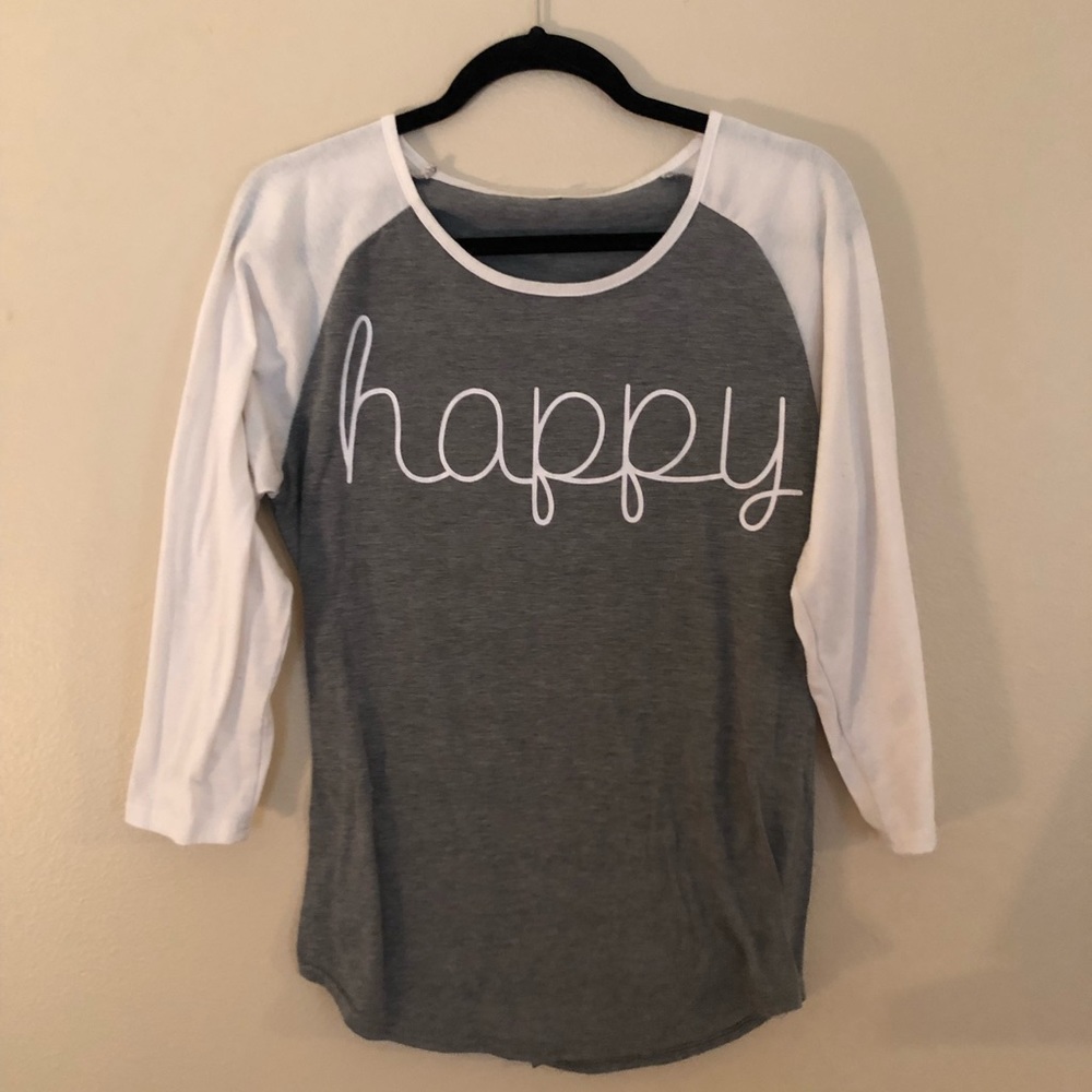Happy 3/4 Sleeve Shirt